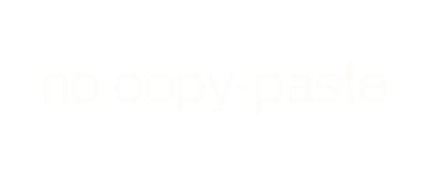 no copy-paste